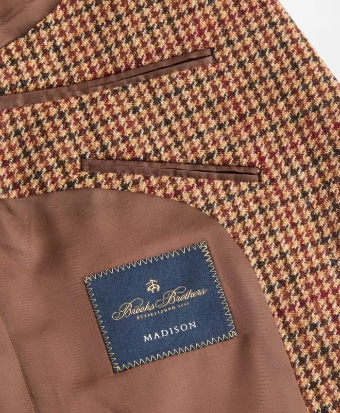 Brooks Brothers Sport Coats and Vests Madison Fit Plaid Sport Coat Burgundy 8211 Men