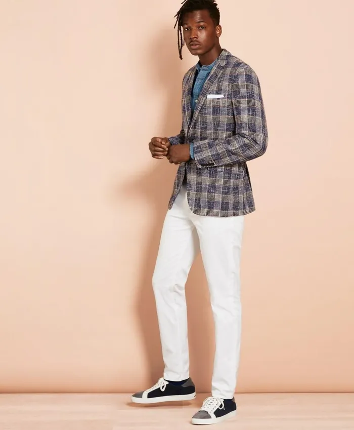 Brooks Brothers Sport Coats and Vests Plaid Dobby Sport Coat Blue Multi 8211 Men Brooks Brothers Sport Coats and Vests Plaid Dobby Sport Coat Blue Multi 8211 Men