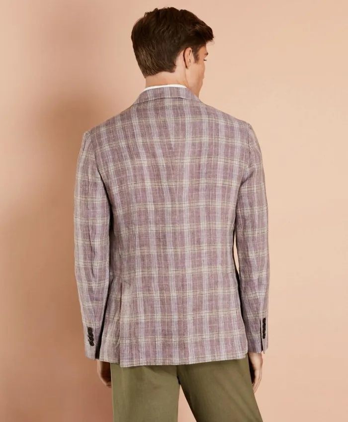 Brooks Brothers Sport Coats and Vests Plaid Linen Sport Coat Lavender 8211 Men Brooks Brothers Sport Coats and Vests Plaid Linen Sport Coat Lavender 8211 Men