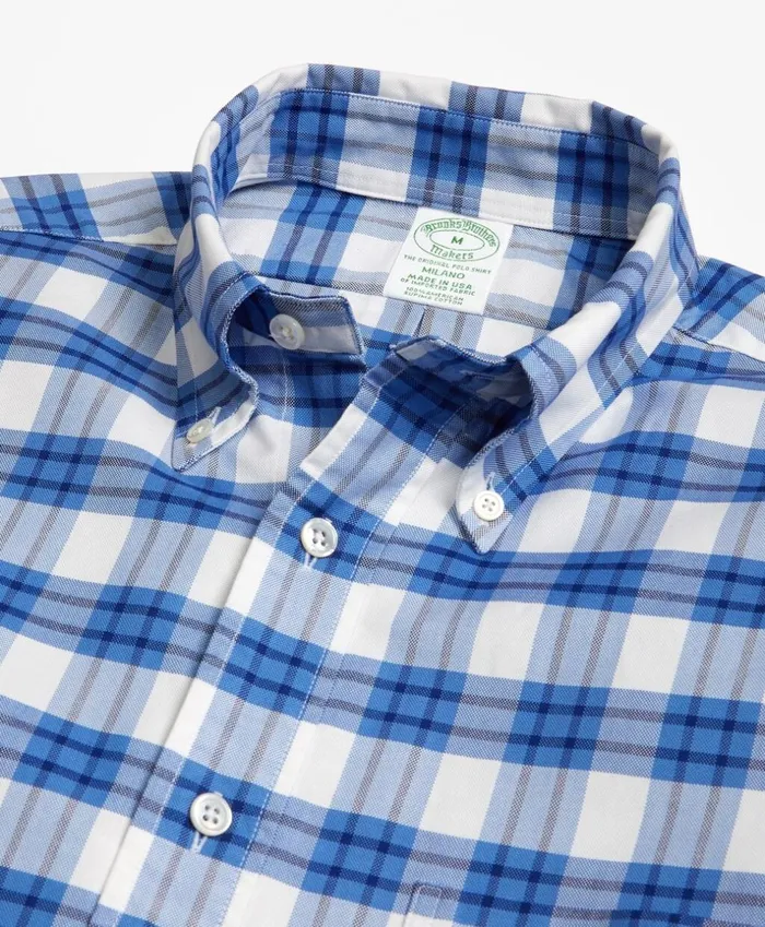 Brooks Brothers Sport Shirts Milano Fit Oxford Plaid Sport Shirt Bluewhite 8211 Men Brooks Brothers Sport Shirts Milano Fit Oxford Plaid Sport Shirt Bluewhite 8211 Men