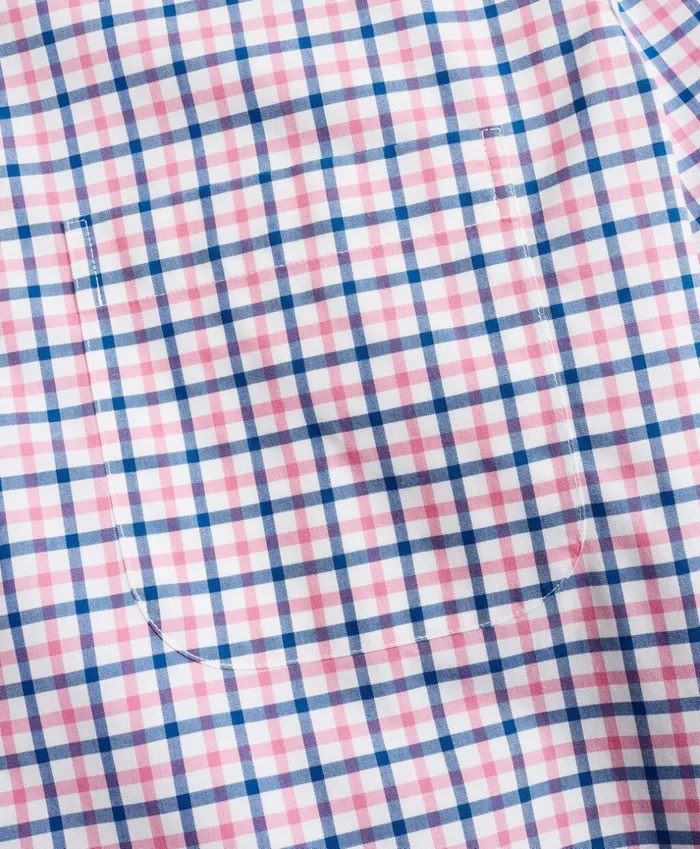 Brooks Brothers Sport Shirts Stretch Madison ClassicFit Sport Shirt NonIron Windowpane Pink 8211 Men
