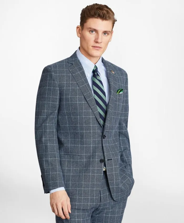 Brooks Brothers Suits Regent Fit Combo Check 1818 Suit Blue 8211 Men Brooks Brothers Suits Regent Fit Combo Check 1818 Suit Blue 8211 Men
