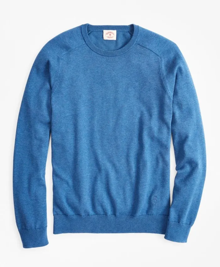 Brooks Brothers Sweaters Performance Series COOLMAX Crewneck Sweater Blue 8211 Men