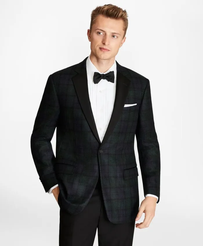 Brooks Brothers Tuxedo Shop Regent Fit Black Watch Wool Tuxedo Jacket Navygreen 8211 Men Brooks Brothers Tuxedo Shop Regent Fit Black Watch Wool Tuxedo Jacket Navygreen 8211 Men