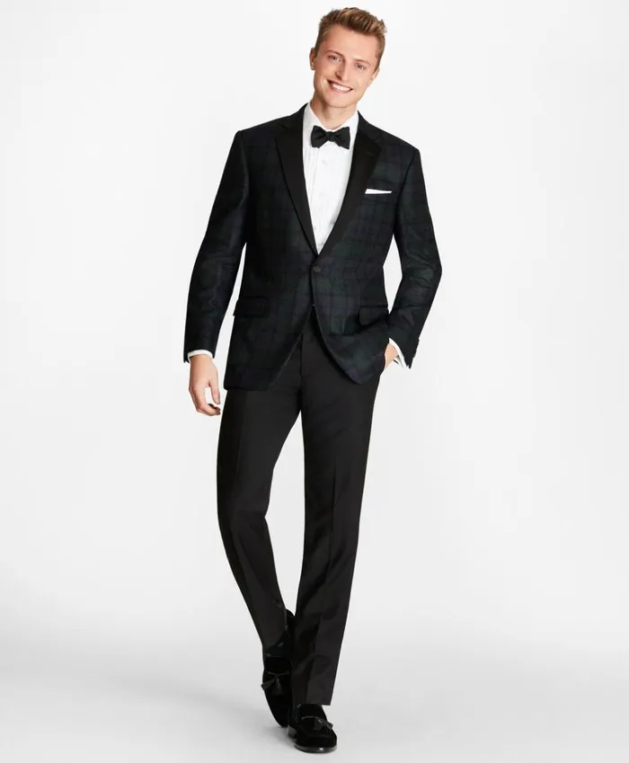 Brooks Brothers Tuxedo Shop Regent Fit Black Watch Wool Tuxedo Jacket Navygreen 8211 Men Brooks Brothers Tuxedo Shop Regent Fit Black Watch Wool Tuxedo Jacket Navygreen 8211 Men
