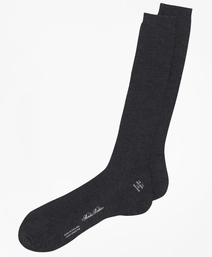 Brooks Brothers Underwear and Socks Merino Wool Garter Sized OvertheCalf Socks Grey 8211 Men Brooks Brothers Underwear and Socks Merino Wool Garter Sized OvertheCalf Socks Grey 8211 Men