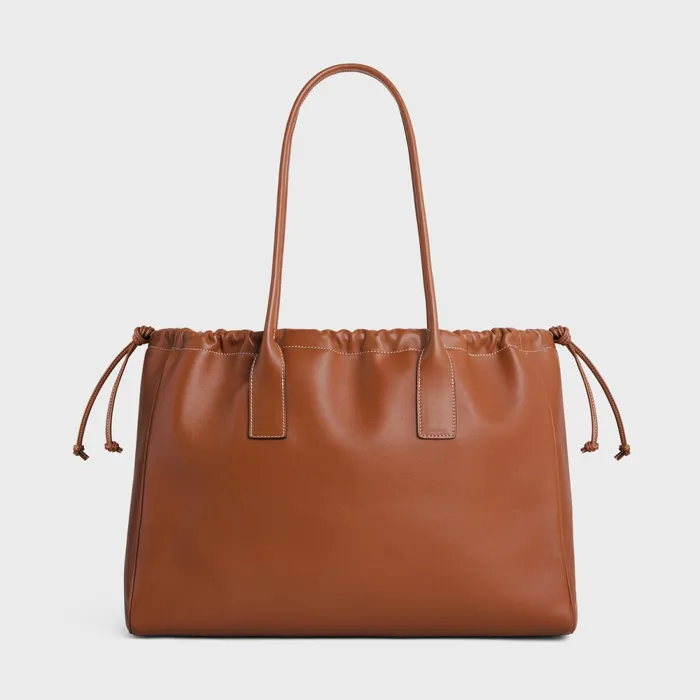 Cabas Drawstring Cuir Triomphe In Smooth Calfskin Tan Women CELINE CUIR TRIOMPHE Cabas Drawstring Cuir Triomphe In Smooth Calfskin Tan Women CELINE CUIR TRIOMPHE