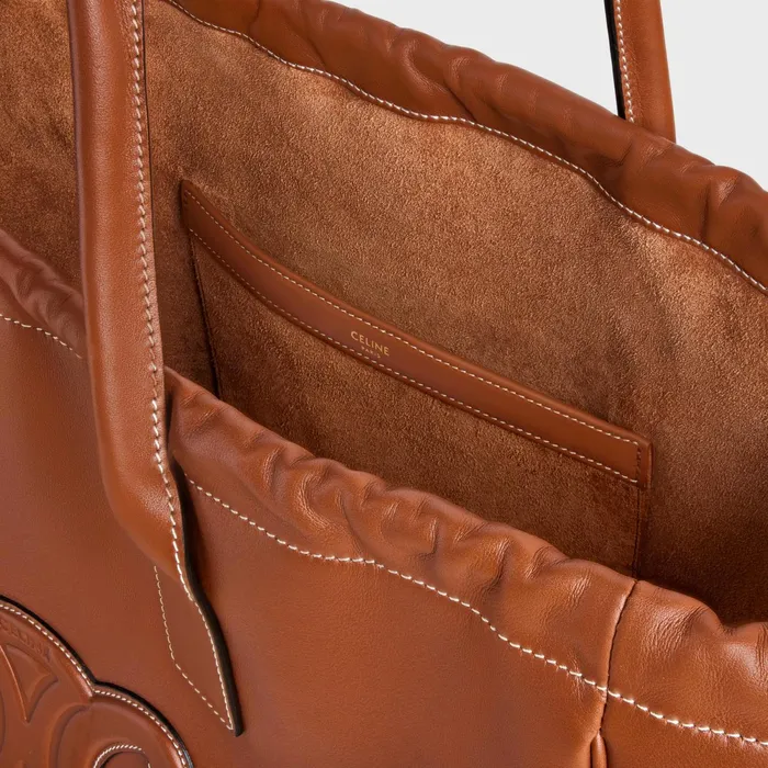 Cabas Drawstring Cuir Triomphe In Smooth Calfskin Tan Women CELINE CUIR TRIOMPHE Cabas Drawstring Cuir Triomphe In Smooth Calfskin Tan Women CELINE CUIR TRIOMPHE
