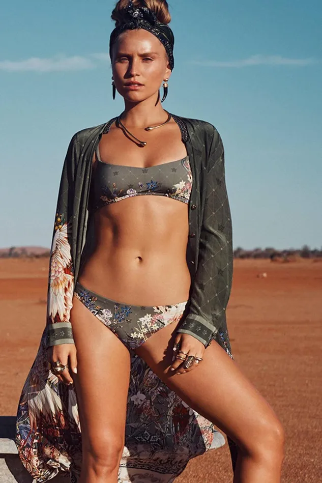 Camilla Bikinis Women Lace Up Regular Pant Watchful Wings