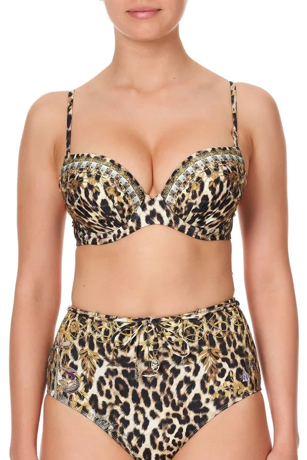 Camilla Bikinis Women Moulded Plunge Bra Nomadic Nymph