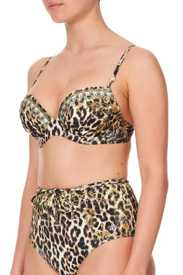 Camilla Bikinis Women Moulded Plunge Bra Nomadic Nymph