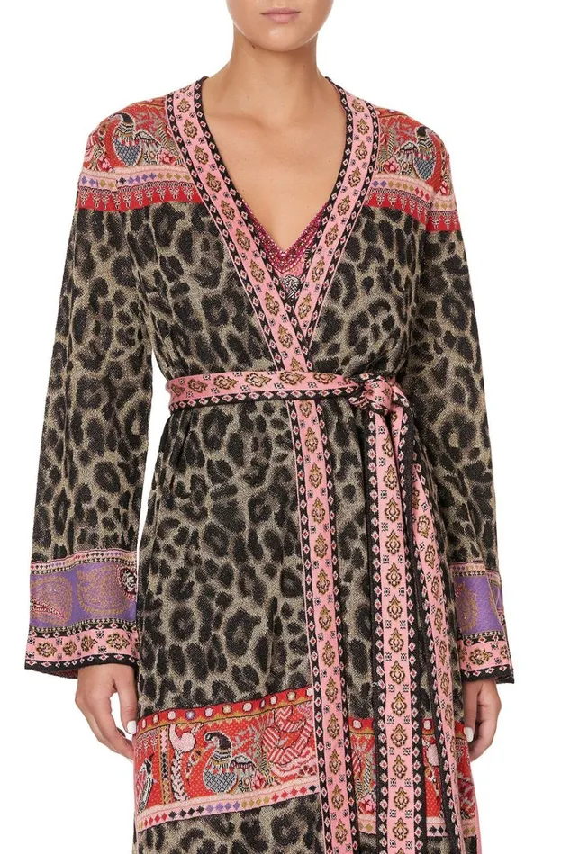 Camilla Knitwear Women Long Cardigan With Belt Lotus Lovers