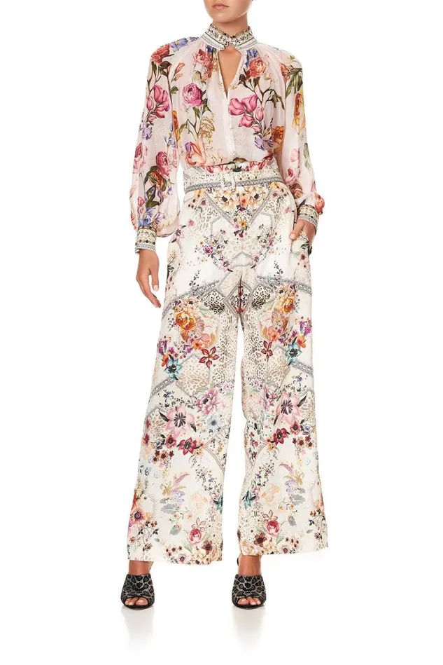 Camilla Modest Clothing Women Paperbag Waist Wide Leg Pant Sew In Love