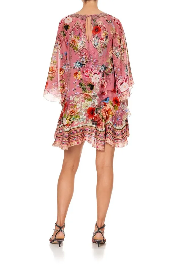 Camilla Party Dresses Women Layered Frill Short Dress Patchwork Heart