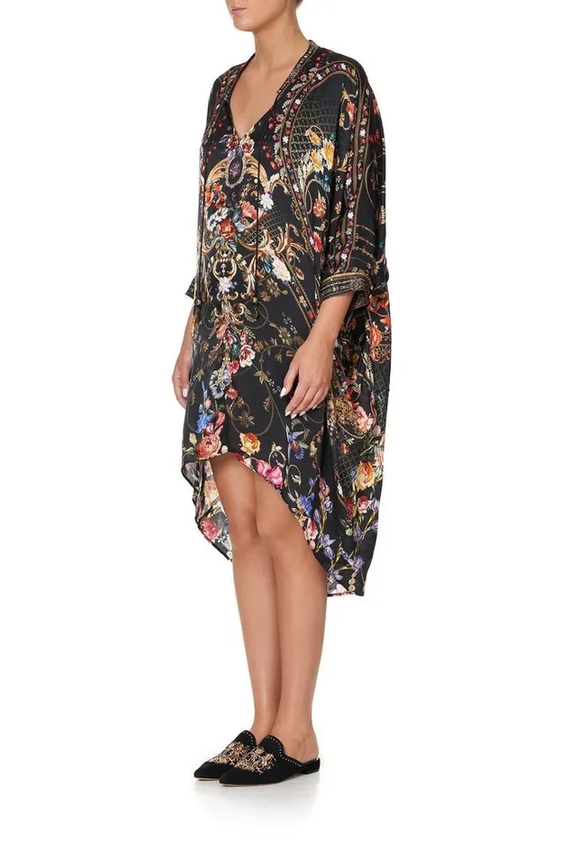 Camilla Party Dresses Women VNeck Dress With Draped Back Blushing Manor