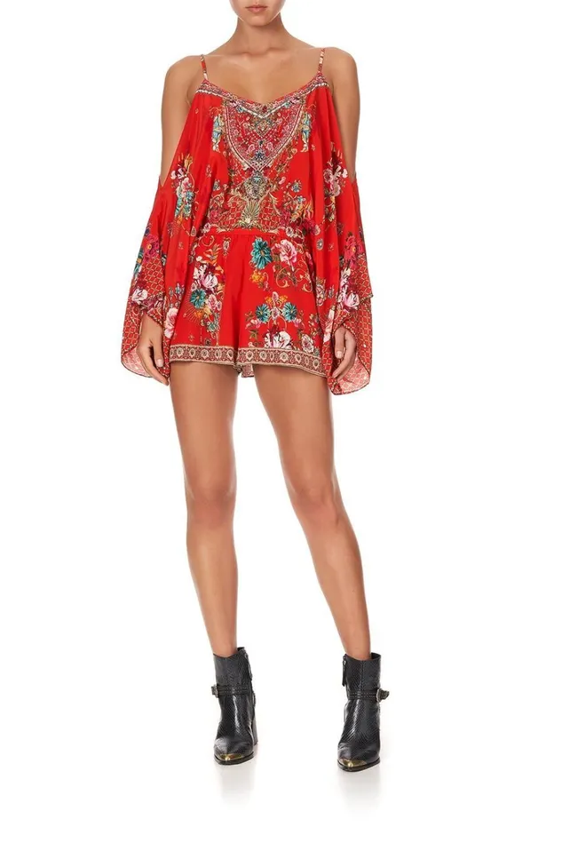 Camilla Playsuits and Jumpsuits Women Drop Shoulder Playsuit Cameos Can Can
