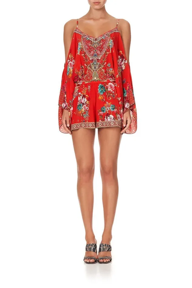 Camilla Playsuits and Jumpsuits Women Drop Shoulder Playsuit Cameos Can Can