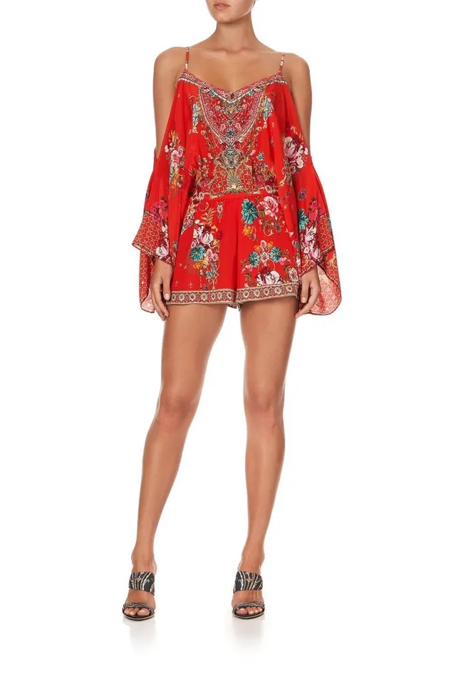 Camilla Playsuits and Jumpsuits Women Drop Shoulder Playsuit Cameos Can Can