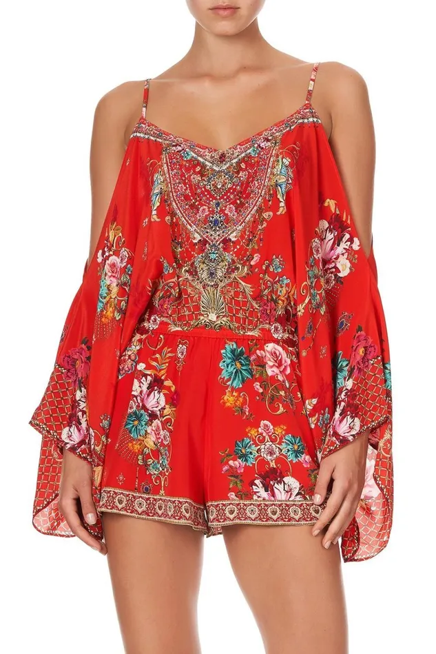 Camilla Playsuits and Jumpsuits Women Drop Shoulder Playsuit Cameos Can Can