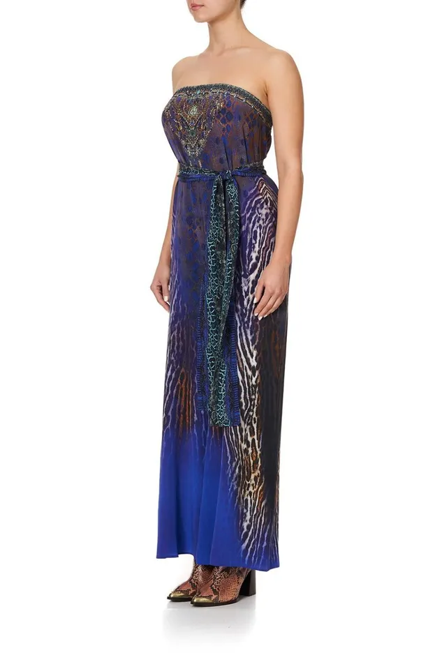 Camilla Playsuits and Jumpsuits Women Tie Waist Strapless Jumpsuit Komodo Queen