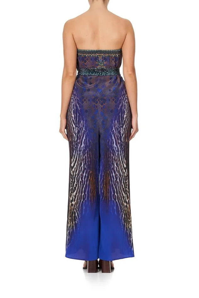 Camilla Playsuits and Jumpsuits Women Tie Waist Strapless Jumpsuit Komodo Queen
