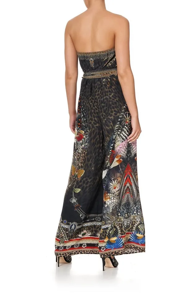 Camilla Playsuits and Jumpsuits Women Tie Waist Strapless Jumpsuit Treasure Chaser