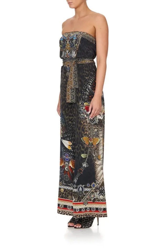 Camilla Playsuits and Jumpsuits Women Tie Waist Strapless Jumpsuit Treasure Chaser