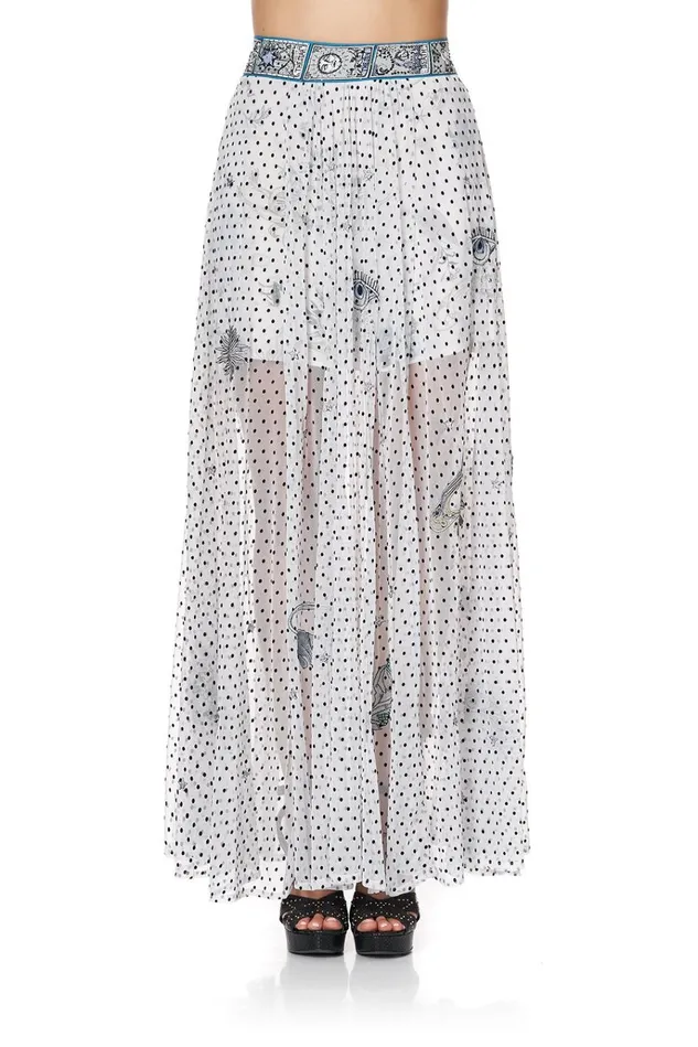 Camilla Skirts Women Full Skirt With Gathered Front Panel Moonlit Musings