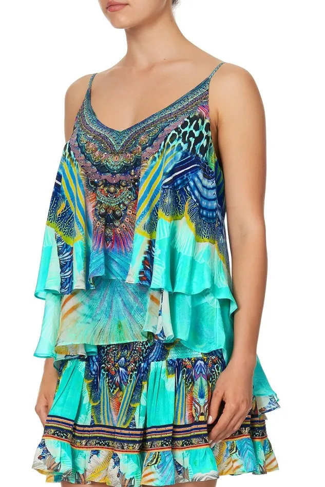 Camilla Tops Women Double Layered Cami Reef Warrior