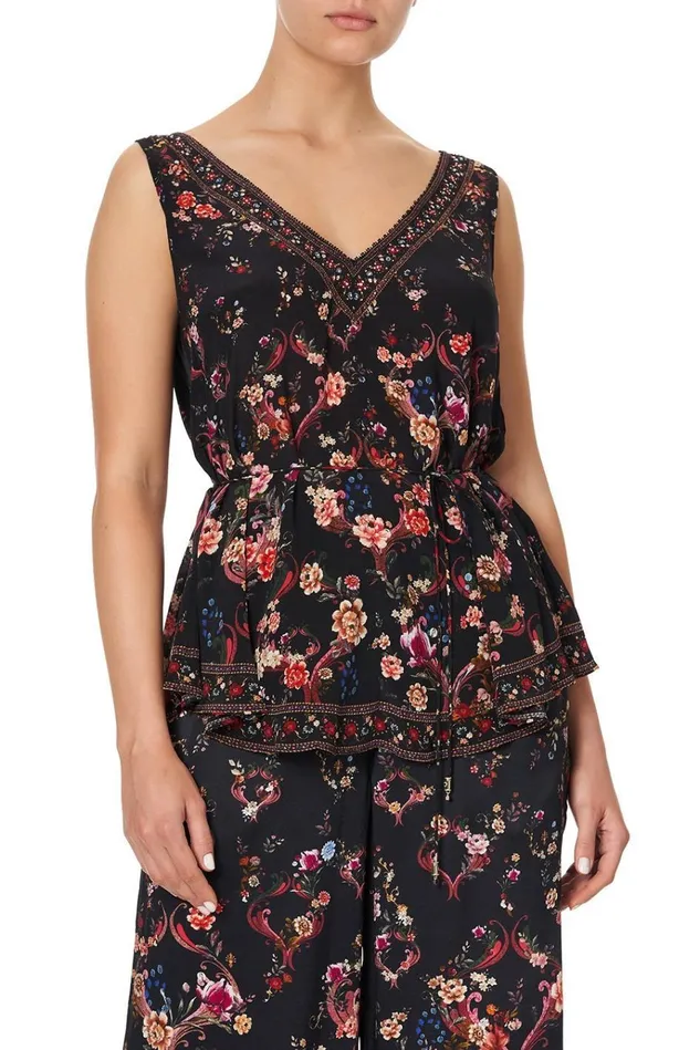 Camilla Tops Women Loose Cami With Waist Tie A Girl Like You