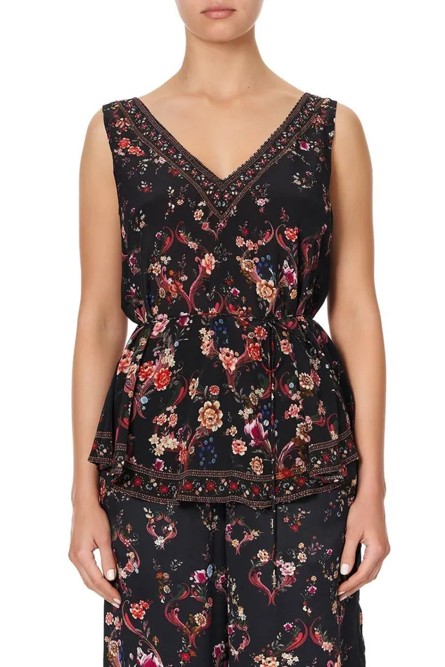 Camilla Tops Women Loose Cami With Waist Tie A Girl Like You