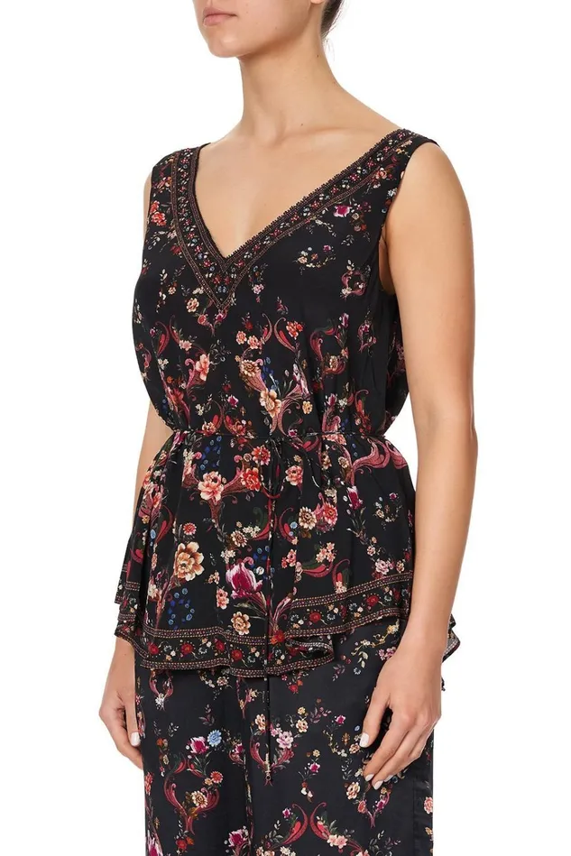 Camilla Tops Women Loose Cami With Waist Tie A Girl Like You