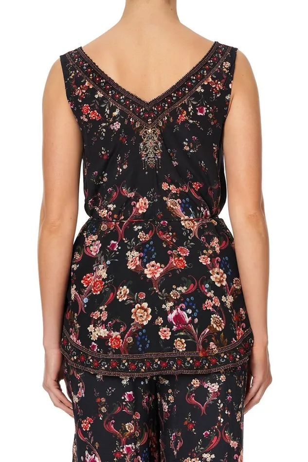 Camilla Tops Women Loose Cami With Waist Tie A Girl Like You