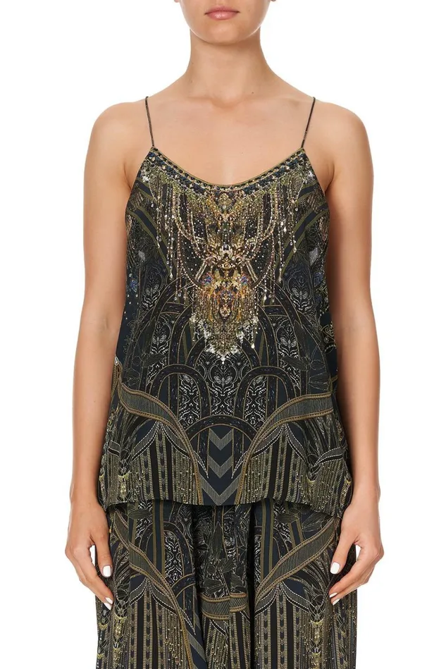 Camilla Tops Women T Back Shoestring Top Great Scott