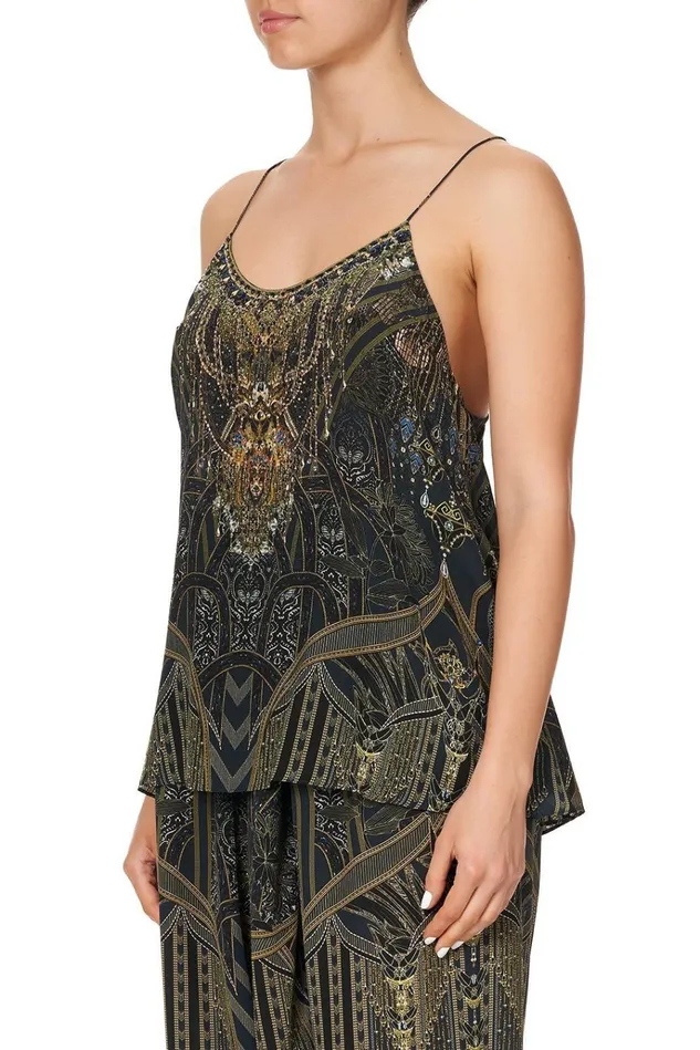 Camilla Tops Women T Back Shoestring Top Great Scott