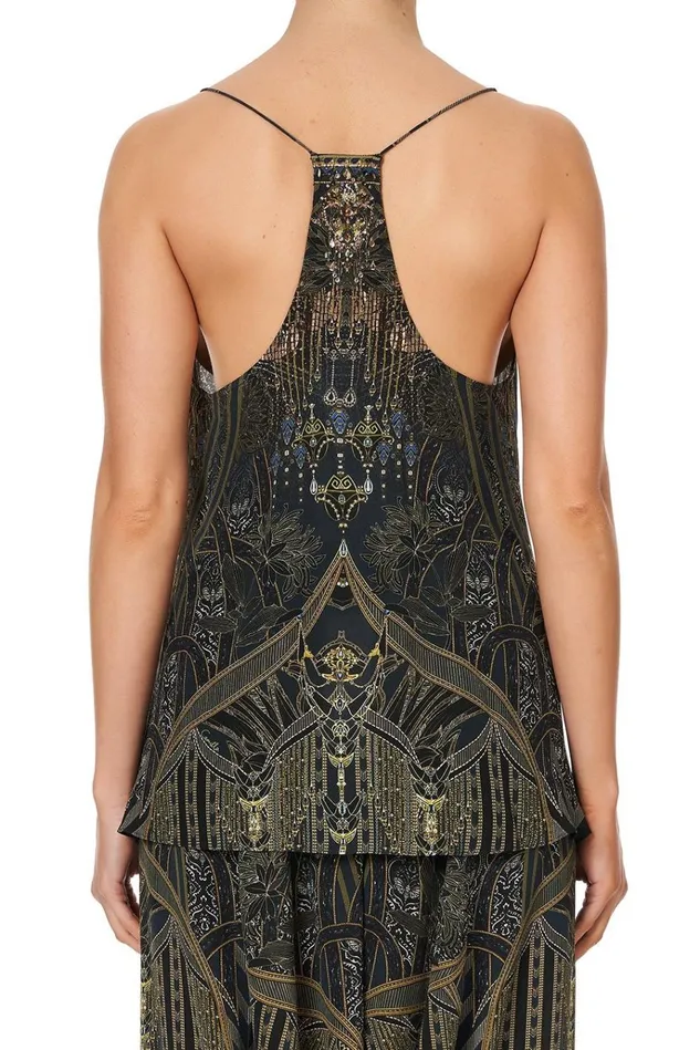 Camilla Tops Women T Back Shoestring Top Great Scott