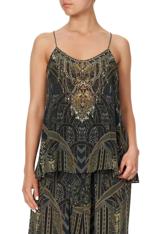 Camilla Tops Women T Back Shoestring Top Great Scott