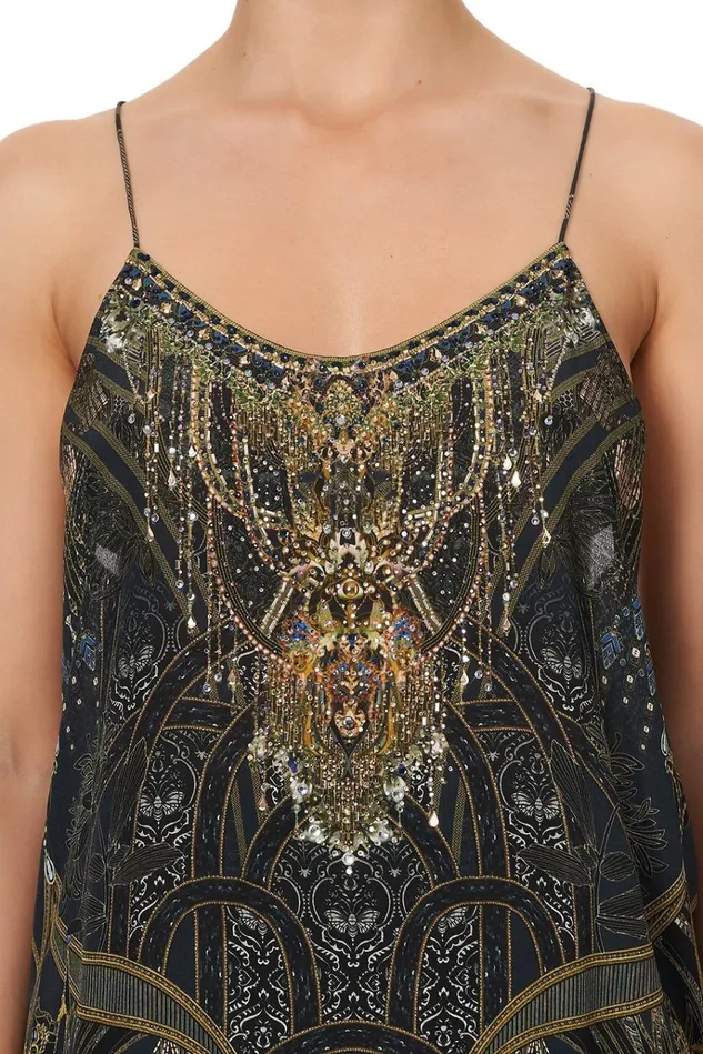 Camilla Tops Women T Back Shoestring Top Great Scott