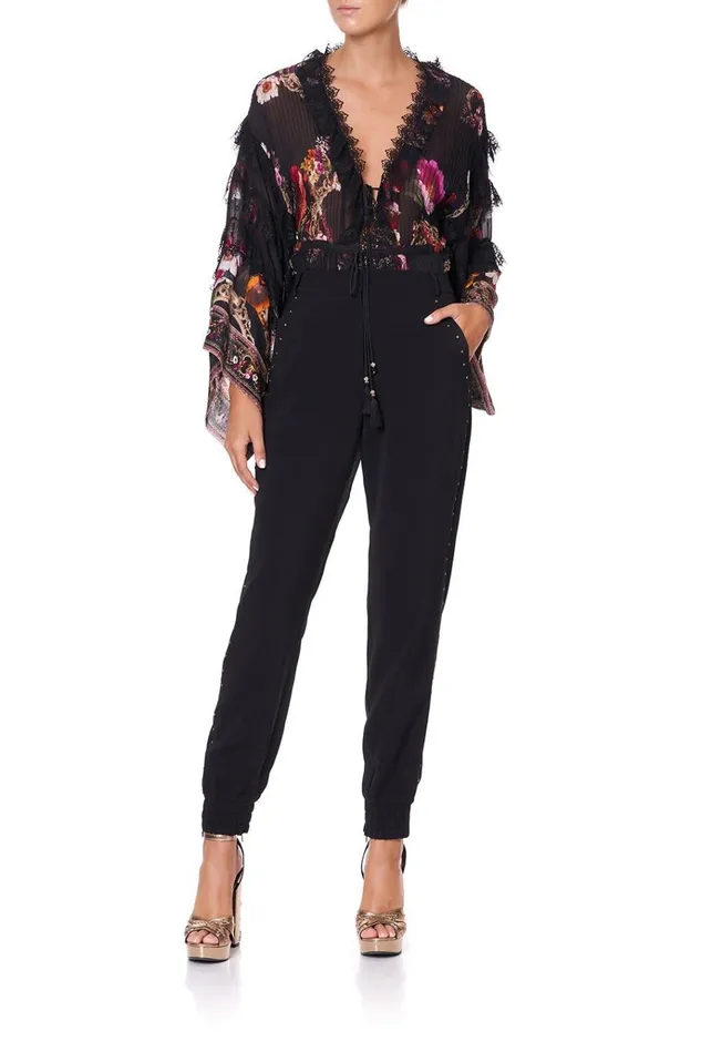 Camilla Trousers and Leggings Women Jogger With Encased Elastic Cuff Mirror Mirror Camilla Trousers and Leggings Women Jogger With Encased Elastic Cuff Mirror Mirror