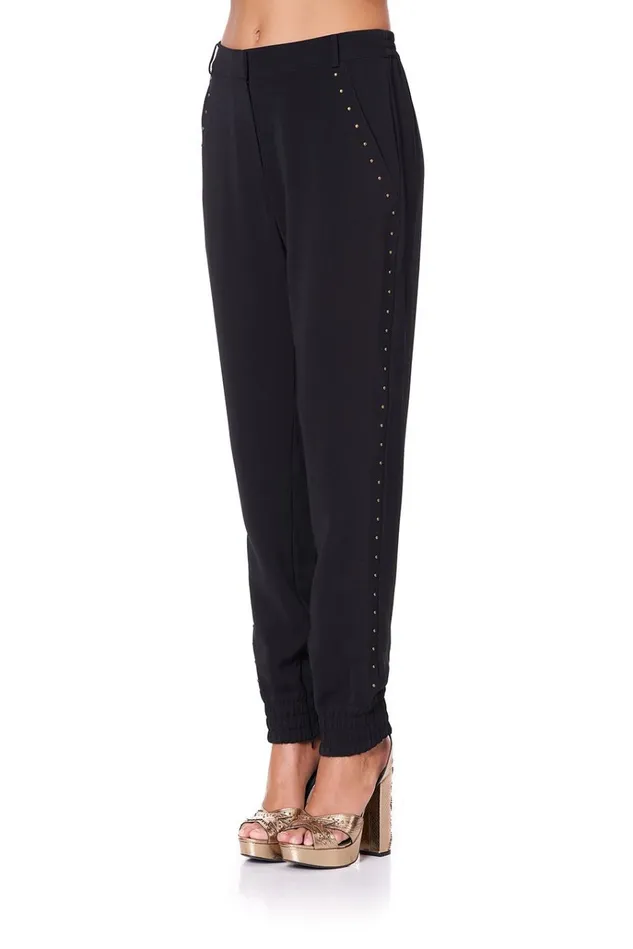 Camilla Trousers and Leggings Women Jogger With Encased Elastic Cuff Mirror Mirror