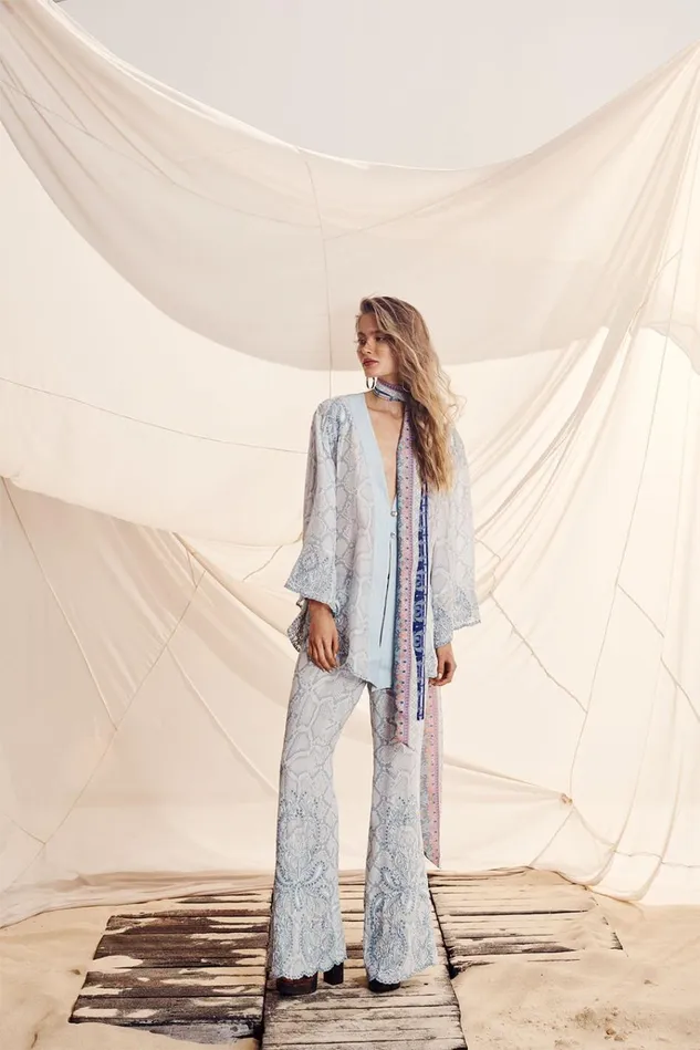 Camilla Trousers and Leggings Women Soft Flare Bush Diamond