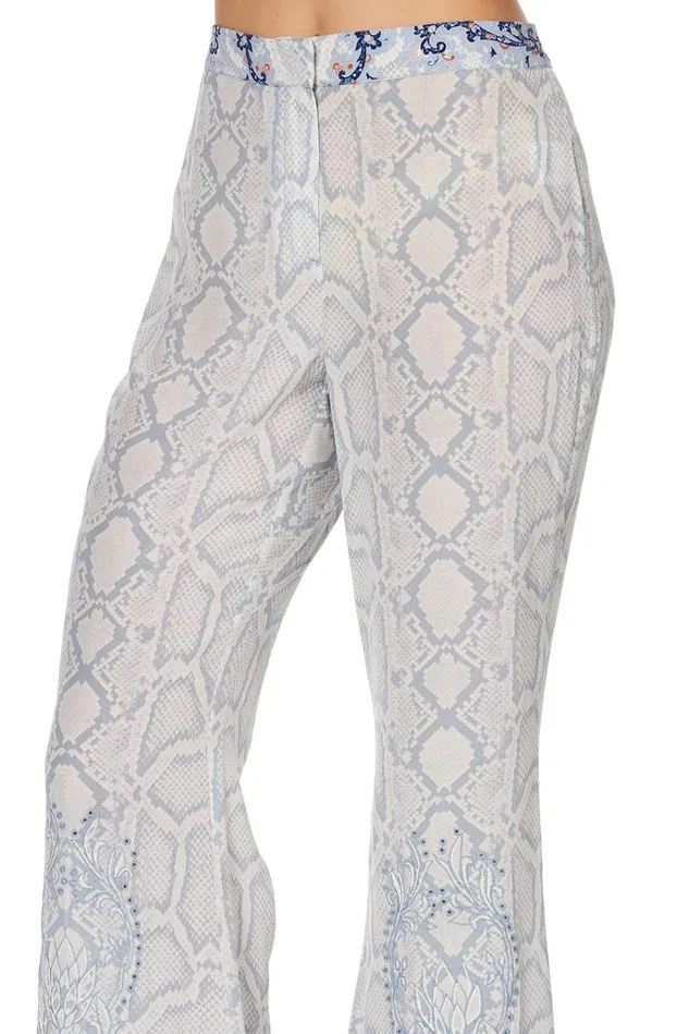 Camilla Trousers and Leggings Women Soft Flare Bush Diamond