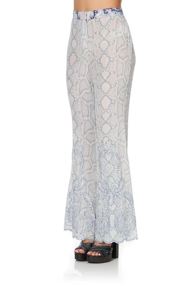 Camilla Trousers and Leggings Women Soft Flare Bush Diamond