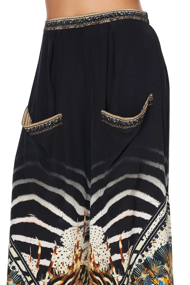 Camilla Trousers and Leggings Women Wide Leg Trouser With Front Pockets Lost Paradise