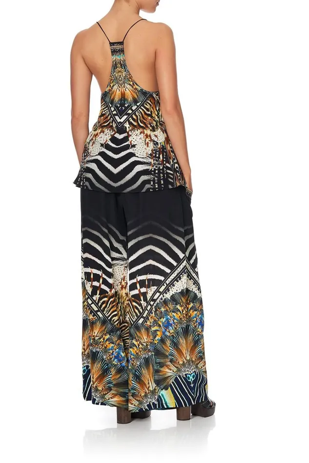 Camilla Trousers and Leggings Women Wide Leg Trouser With Front Pockets Lost Paradise