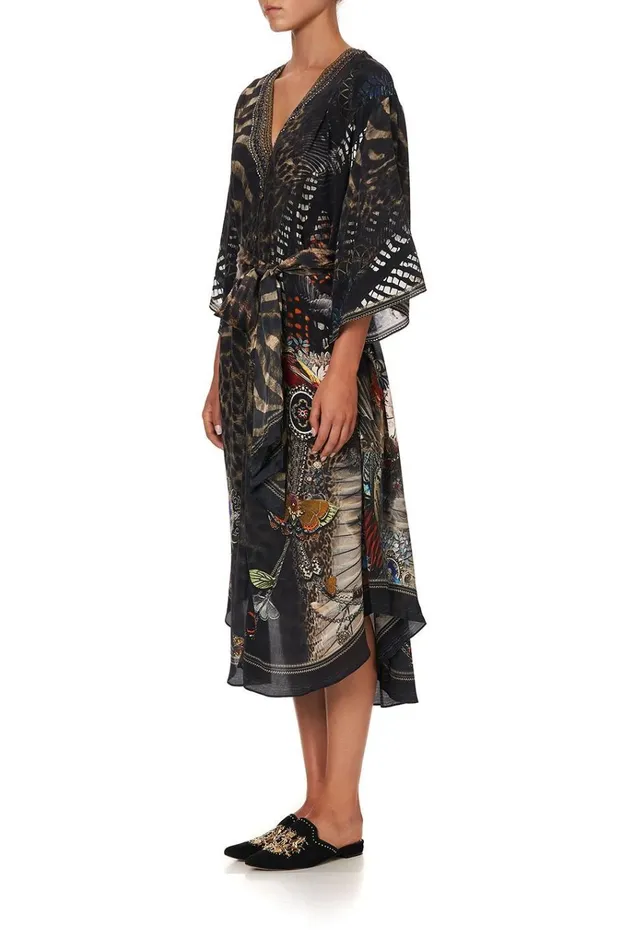 Camilla Wedding Guest Dresses Women Loose Button Through Dress Treasure Chaser