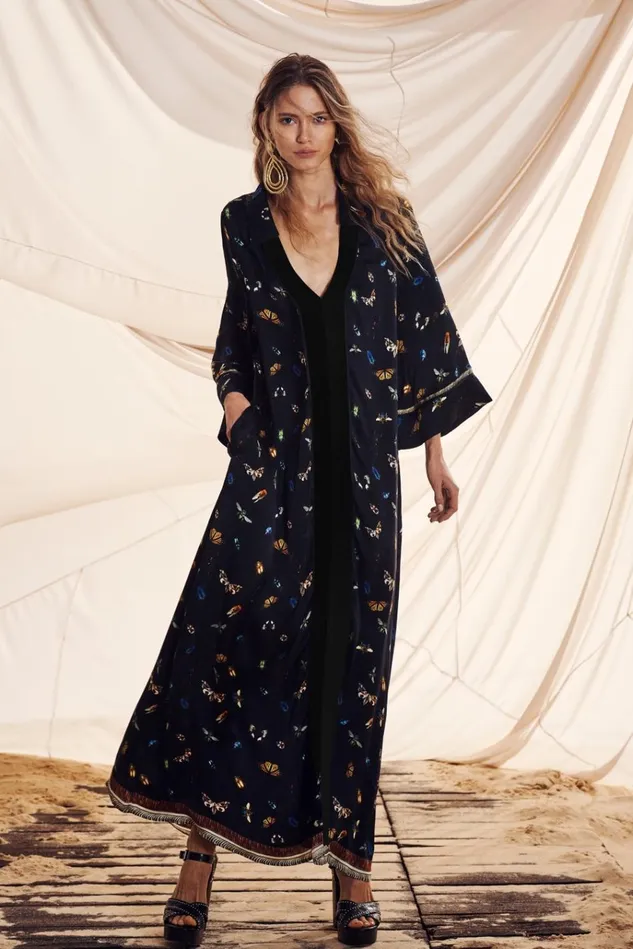 Camilla Wedding Guest Dresses Women Loose Shirt Dress With Centre Front Split Love Bug