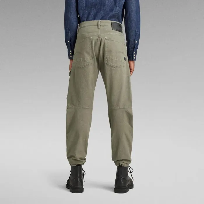 Cargos and Chinos Men GStar RAW Bearing 3D Cargo Pants Dark Shamrock Garment Dyed