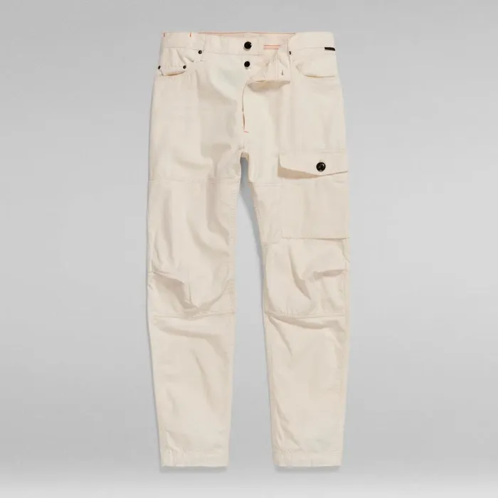 Cargos and Chinos Men GStar RAW Premium Bearing 3D Cargo Pants Ecru