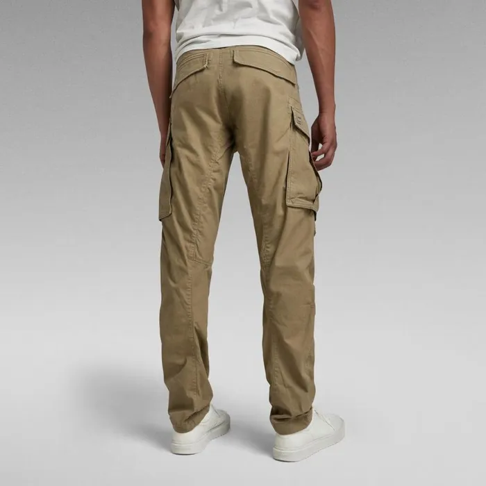 Cargos and Chinos Men GStar RAW Rovic Zip 3D Regular Tapered Pants Smoke Olive